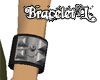 Black Leather Bracelet L