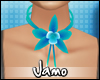 Aqua Orchid Necklace