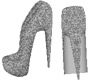 Silver Glitter Pumps