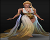 Gold Goddess Princess Gown Dresses Costumes Female Avatars