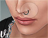 *V* Nose ring black