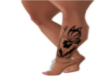 XBM Butterfly Leg Tattoo