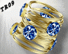 Sary Gold/Blue Bracelet