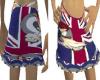 (MG)Sexy UK Flag Skirt