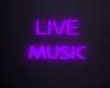 Live Music Neon Purple