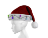 SANTA  RED LIGHTS  HAT