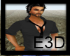 E3D - Black pull Shirt