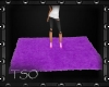 Purple fuzzy shadow rug