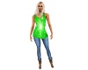 Green Tank Outfit
