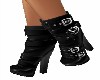 BLACK BUCKLE BOOTS