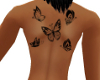 WS* butterfly tattoo