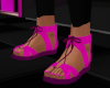 ! Pink Flat Sandalls