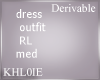 K derv dress outfit RL