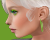 Paperclip Earrings green