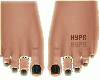 ♡ Black Pedicure