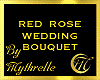 RED ROSE WEDDING BOUQUET