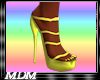 (M)~yellow summer heels