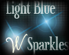 *W* Light Blue Sparkle