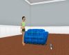 (ADD)blue couch