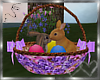 Easter  Basket W/Bunnies