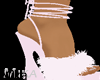Feather shoes marabou