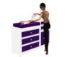 Dk Purple Changing Table