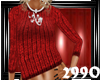 *RC*Red Crop Sweater