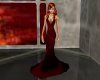 vampire red gown