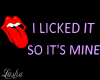 Lick Sign