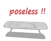UC poseless marble bench