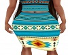 Teal Indian Skirt