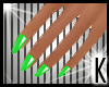 K- Green Dainty Nails