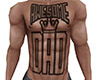 Awesome Dad Tattoo Front