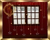 Christmas curtain stars