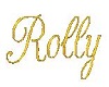 Rolly Name Gold Wall Art