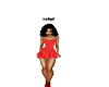 PF candy red minni dress