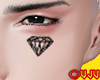 Face Diamond Tattoo