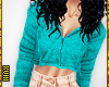 ! Open Sweater Teal