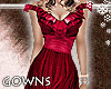 Medieval red gown