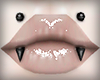 black fangs piercing
