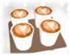(LA) 4 Coffee Lattes 