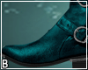 Teal Western Boots Spur