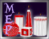 Red~N~White PK Candles