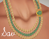 Green/Gold Beads