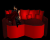 (DRP)Red Cuddle Couch