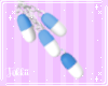 T|Pill Earrings Blue