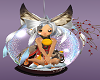 Little Girl in Christmas Globe
