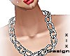 -X- Silver chains neck
