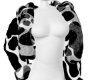 cow fur lady