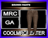 BROWN PANTS